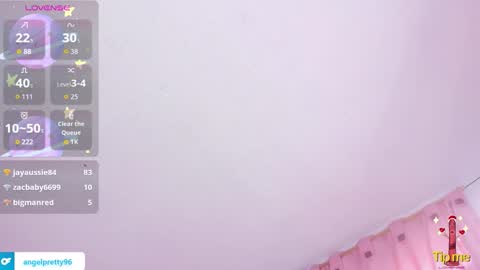 Angela online show from October 3, 6:05 pm