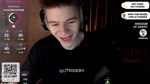 Snapshot of dantebigboi chatting on February 21, 9:22 pm Daniel online show from February 21, 9:22 pm