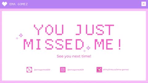 Ema gomez online show from March 12, 8:41 pm