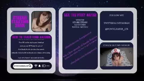 Lex Vive foxygamer cb online show from June 12, 1:15 am