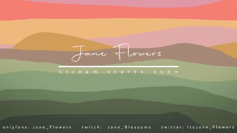 Jane Flowers online show from February 25, 10:04 am