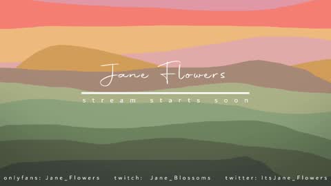 Jane Flowers online show from March 9, 2:54 pm