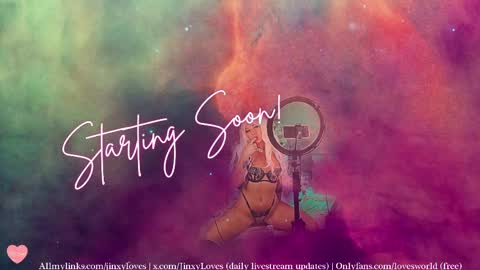 jinxy loves online show from April 9, 2:15 am