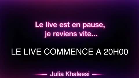 Julia Khaleesii online show from April 4, 6:37 pm