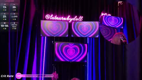 Latex Ruby online show from November 21, 7:50 am