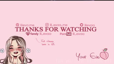 Snapshot of lil_eva chatting on February 8, 6:22 pm All my link in bio  sign up to support me        online show from February 8, 6:22 pm