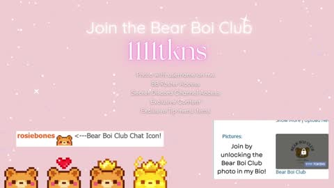 Rosie Bones online show from November 7, 10:34 pm