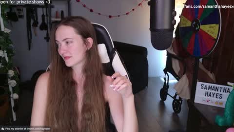 The Real Samantha Hayes haha  online show from February 13, 7:45 am