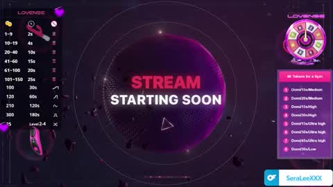 SeraLeeXXX online show from October 28, 5:25 pm