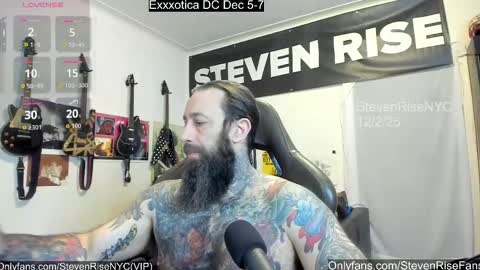 StevenRiseNYC online show from December 2, 1:20 pm