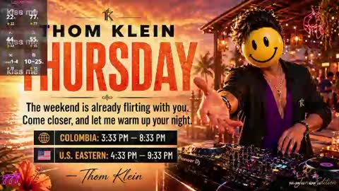 Thom Klein online show from June 11, 8:40 pm