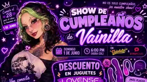 Vainilla Independent model online show from June 17, 1:32 am