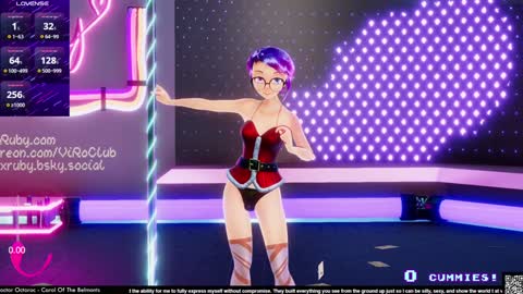 Snapshot of vexruby chatting on December 19, 11:14 pm Vex Ruby online show from December 19, 11:14 pm