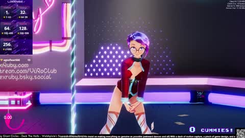 Snapshot of vexruby chatting on December 14, 2:11 am Vex Ruby online show from December 14, 2:11 am